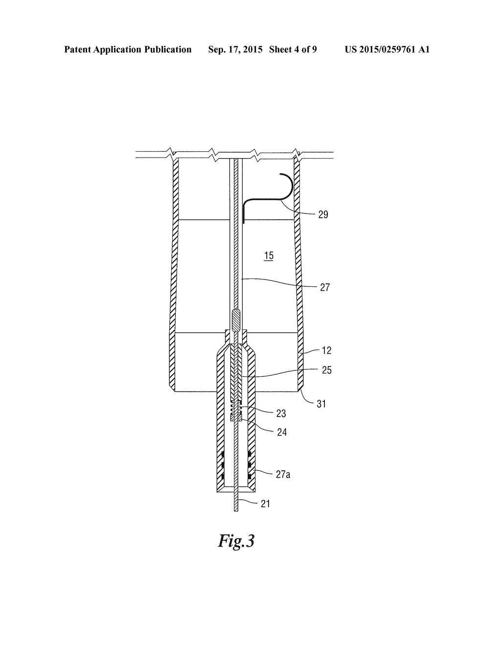 METAL MAKING LANCE WITH SPRING-LOADED THERMOCOUPLE OR CAMERA IN LANCE TIP - diagram, schematic, and image 05