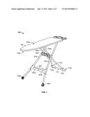 IRONING BOARD WITH EXPANDABLE LEGS diagram and image