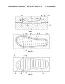 SOLE ASSEMBLY WITH BLADDER ELEMENT HAVING A PERIPHERAL OUTER WALL PORTION     AND METHOD OF MANUFACTURING SAME diagram and image