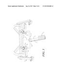 Locking Mechanism with Pivotable Foot Actuation Lever diagram and image