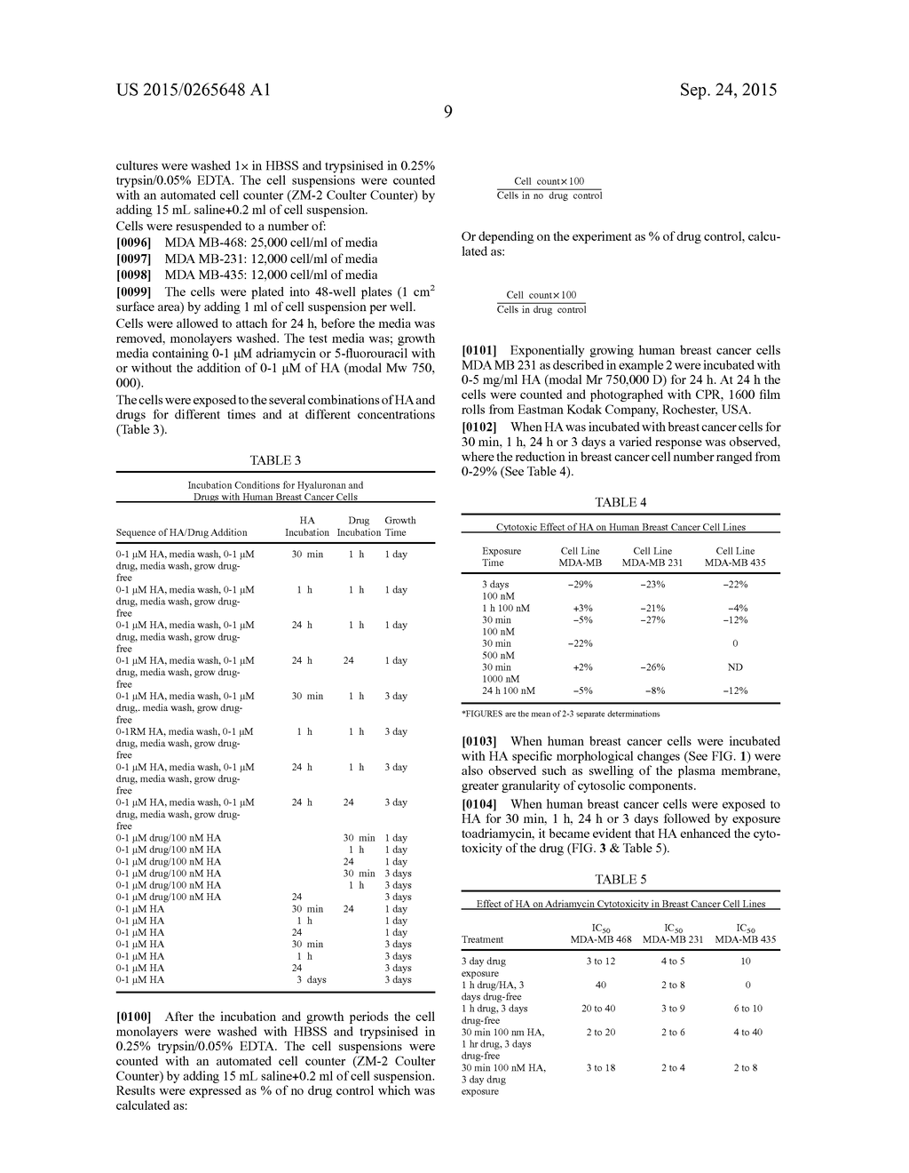 HYALURONAN AS A CHEMO-SENSITIZER IN THE TREATMENT OF CANCER - diagram, schematic, and image 33