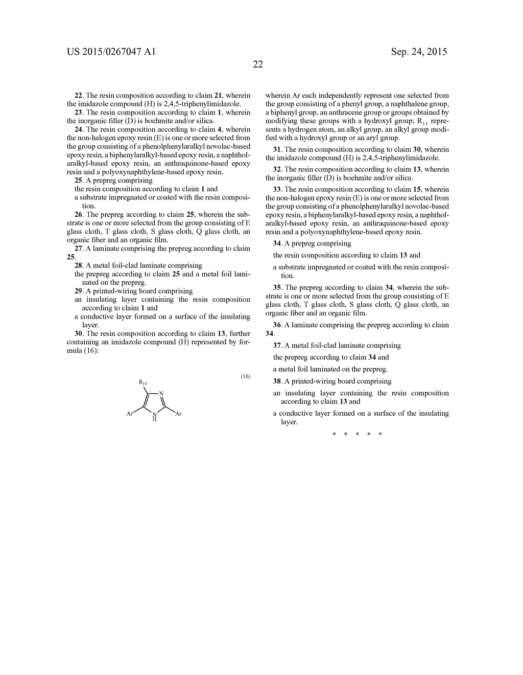 RESIN COMPOSITION, PREPREG, LAMINATE, AND PRINTED WIRING BOARD - diagram, schematic, and image 23
