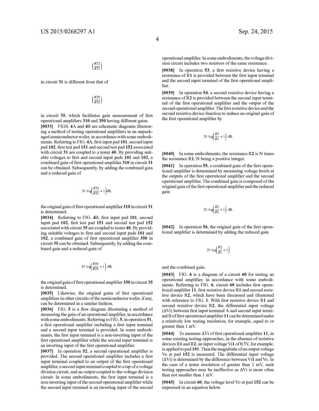 CIRCUIT AND METHOD FOR MEASURING THE GAIN OF AN OPERATIONAL AMPLIFIER - diagram, schematic, and image 12