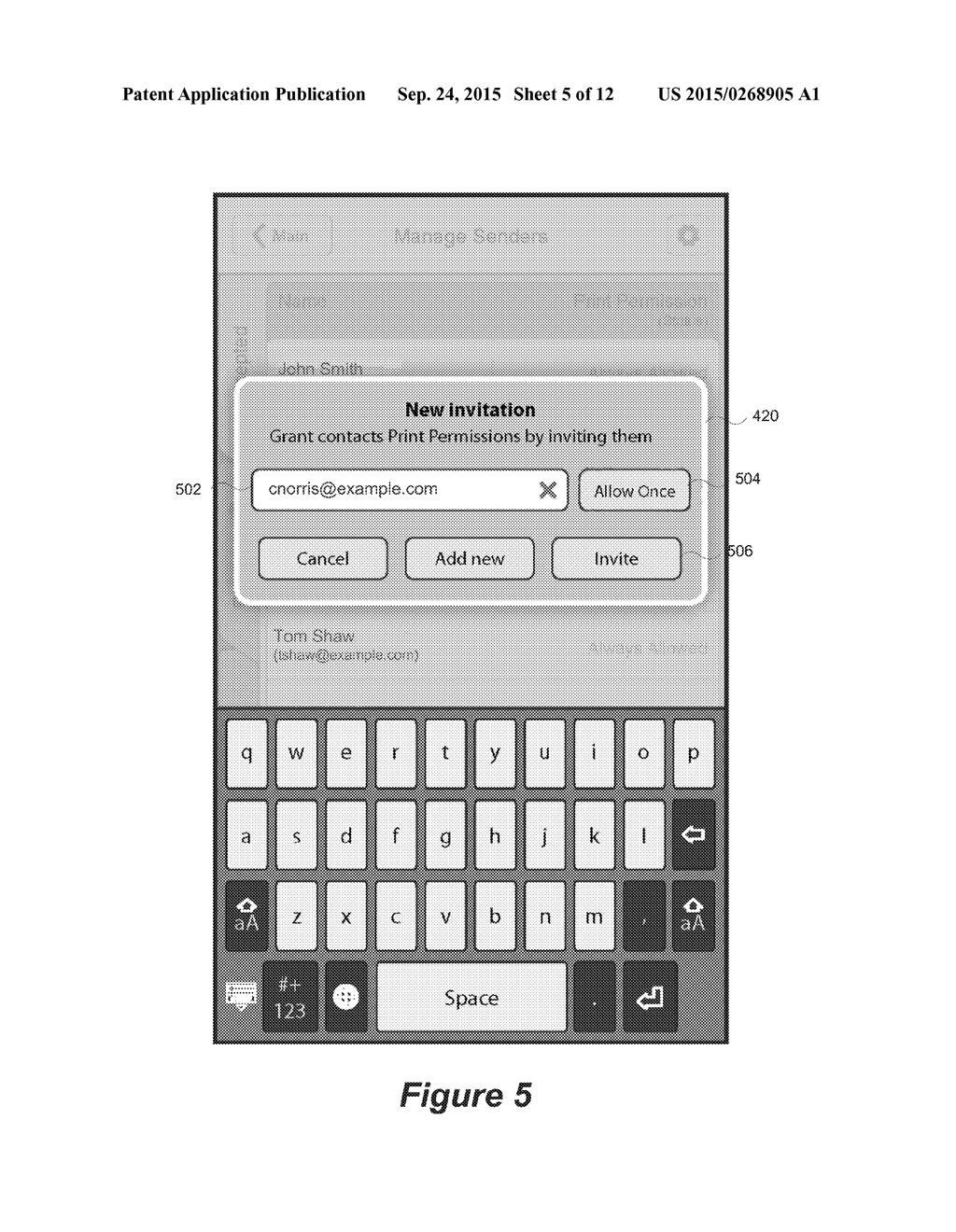 DOCUMENT DELIVERY TO A MOBILE DEVICE USING MOBILE DEVICE BASED PERMISSIONS - diagram, schematic, and image 06