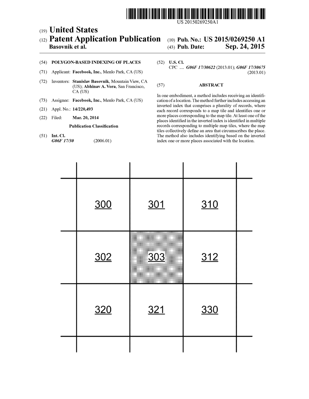 POLYGON-BASED INDEXING OF PLACES - diagram, schematic, and image 01