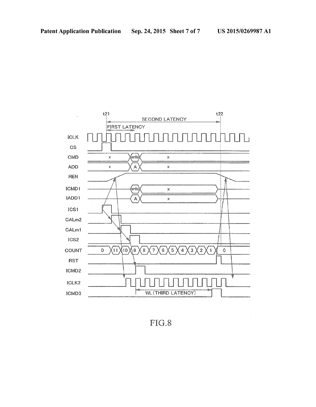 SEMICONDUCTOR DEVICE HAVING CAL LATENCY FUNCTION - diagram, schematic, and image 08