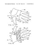 Flexible garment with overlying front and reat pockets diagram and image