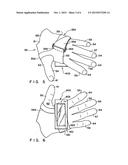 Flexible garment with overlying front and reat pockets diagram and image