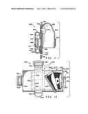 Flexible garment with overlying front and reat pockets diagram and image