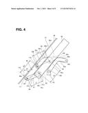 WINDSHIELD DEVICE FOR SADDLE-RIDE TYPE VEHICLE, AND VEHICLE INCORPORATING     SAME diagram and image