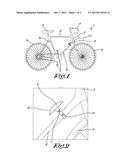 BICYCLE PROVIDED WITH A REFLECTIVE SURFACE AND USE OF A REFLECTIVE SURFACE diagram and image