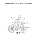 BICYCLE PROVIDED WITH A REFLECTIVE SURFACE AND USE OF A REFLECTIVE SURFACE diagram and image