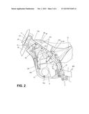 VEHICLE-BODY FRAME FOR A MOTORCYCLE, AND MOTORCYCLE INCLUDING SAME diagram and image