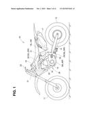 VEHICLE BODY FRAME FOR A SADDLE-RIDE VEHICLE, AND MOTORCYCLE INCLUDING     SAME diagram and image