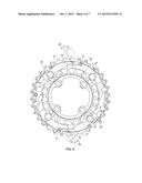 Device for shifting the chain on a front chain wheel for a bicycle diagram and image