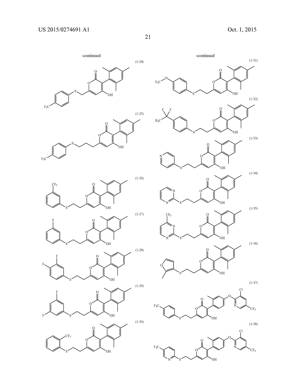 PYRONE COMPOUNDS AND HERBICIDES COMPRISING THE SAME - diagram, schematic, and image 22