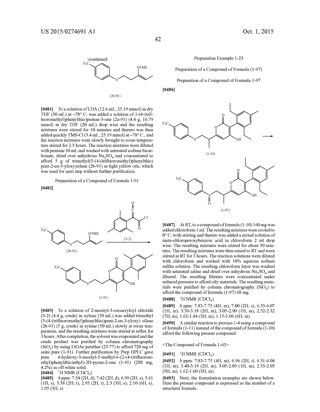 PYRONE COMPOUNDS AND HERBICIDES COMPRISING THE SAME - diagram, schematic, and image 43
