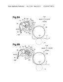 DRUM CARTRIDGE WITH MOVABLE CLEANING ROLLER diagram and image