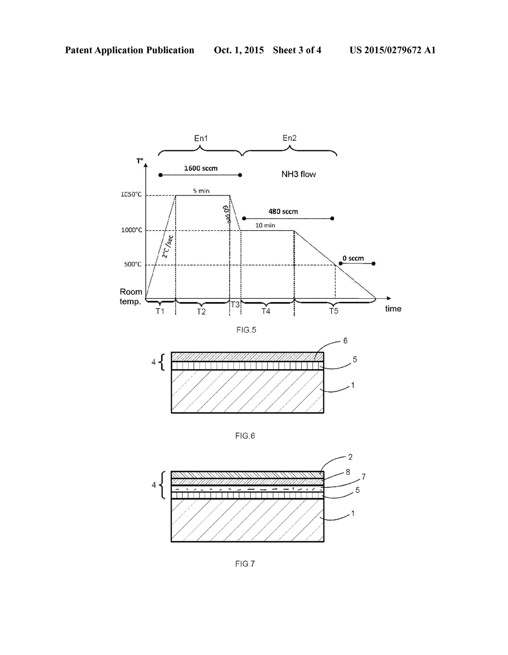 PROCESS FOR GROWING AT LEAST ONE NANOWIRE USING A TRANSITION METAL NITRIDE     LAYER OBTAINED IN TWO STEPS - diagram, schematic, and image 04