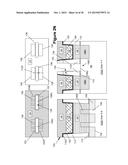 METHODS OF FORMING SEMICONDUCTOR DEVICES USING A LAYER OF MATERIAL HAVING     A PLURALITY OF TRENCHES FORMED THEREIN diagram and image