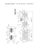 METHODS OF FORMING SEMICONDUCTOR DEVICES USING A LAYER OF MATERIAL HAVING     A PLURALITY OF TRENCHES FORMED THEREIN diagram and image