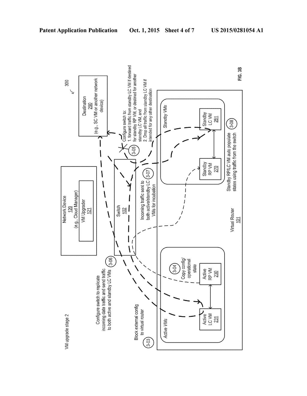 METHOD AND SYSTEM FOR HITLESS UPGRADE OF CHASSIS IN VIRTUALIZED     ENVIRONMENT - diagram, schematic, and image 05