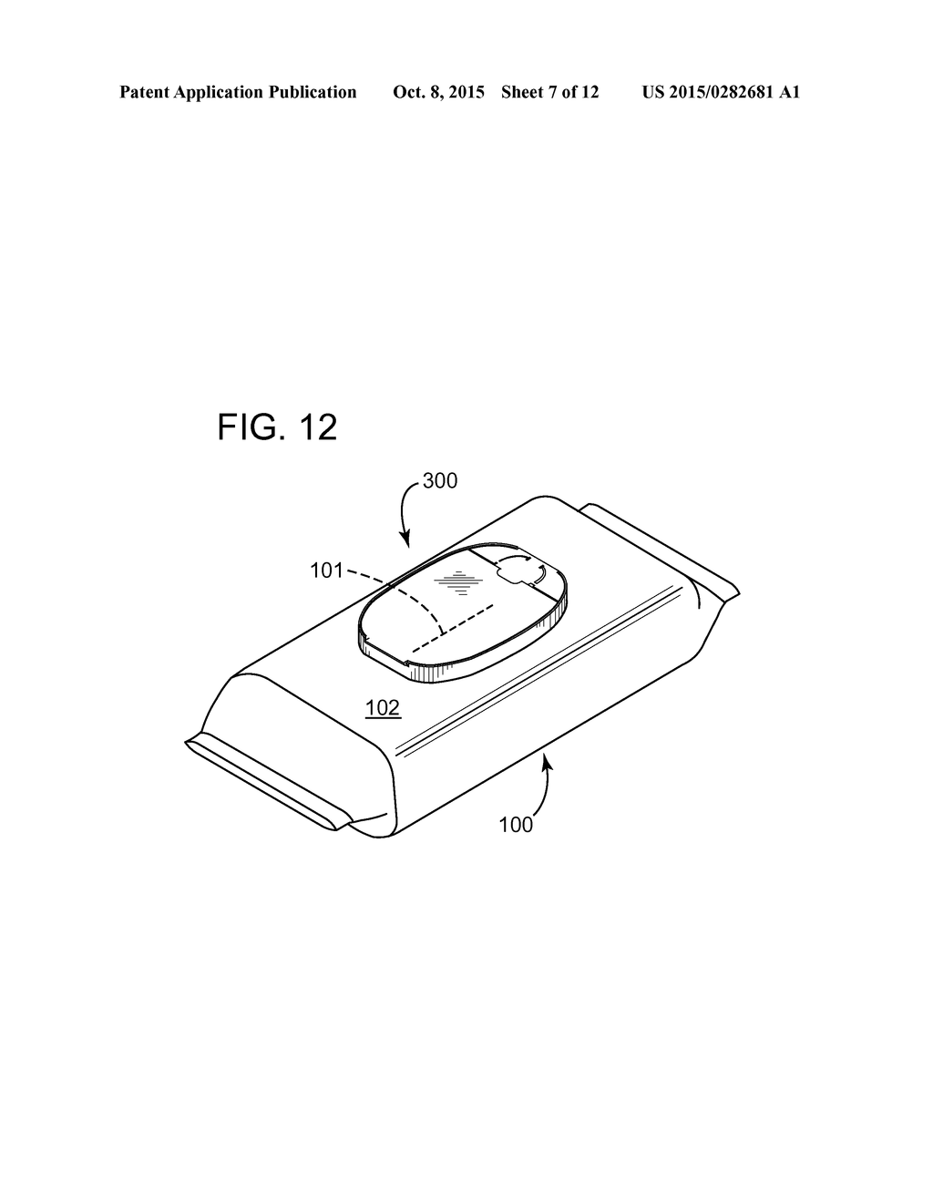 RECLOSABLE LID ASSEMBLY FOR COVERING DISPENSING OPENING OF FLEXIBLE     PACKAGING FOR WET WIPES - diagram, schematic, and image 08