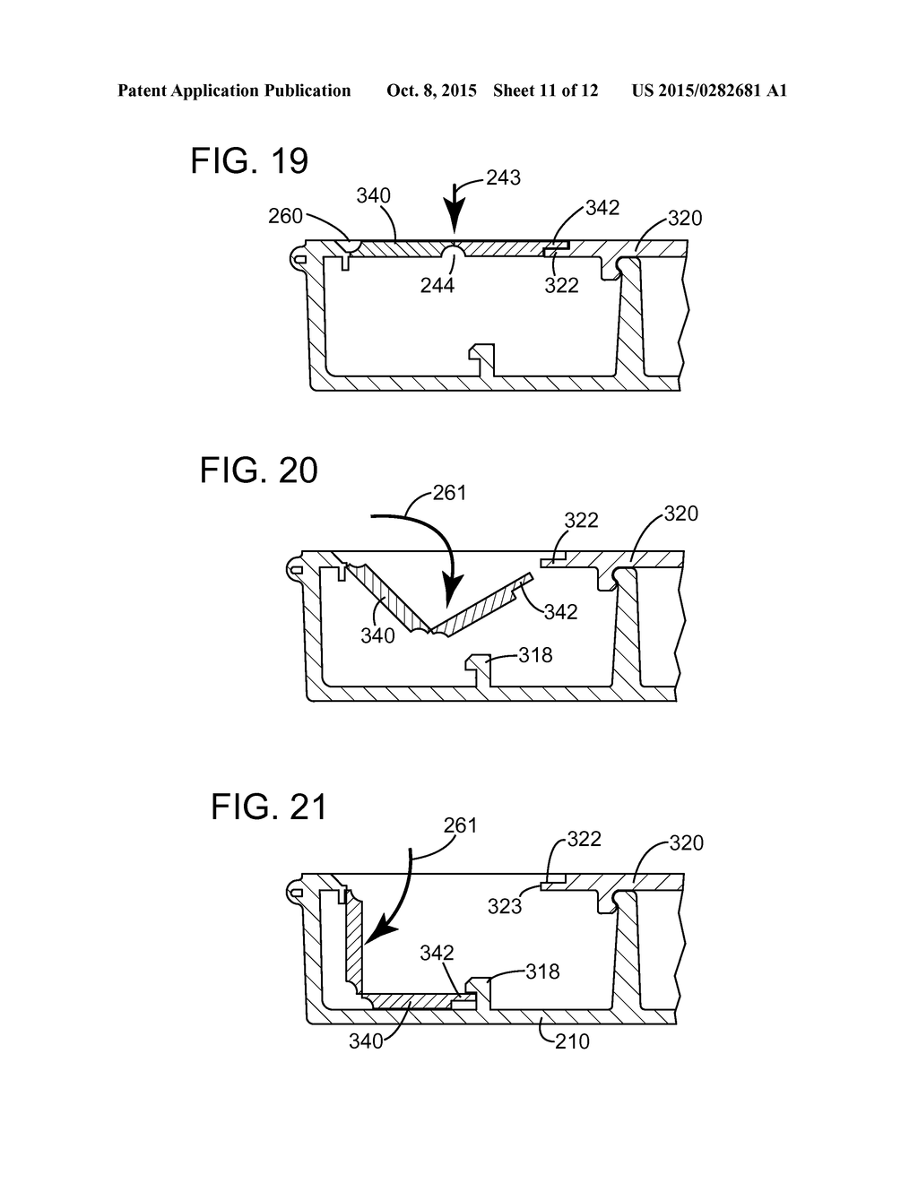 RECLOSABLE LID ASSEMBLY FOR COVERING DISPENSING OPENING OF FLEXIBLE     PACKAGING FOR WET WIPES - diagram, schematic, and image 12