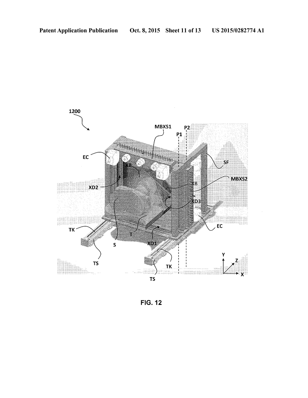 STATIONARY GANTRY COMPUTED TOMOGRAPHY SYSTEMS AND METHODS WITH DISTRIBUTED     X-RAY SOURCE ARRAYS - diagram, schematic, and image 12