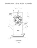 SEPARATING DEVICE AND SEPARATING METHOD OF MATERIAL OF ABSORBENT ARTICLE diagram and image