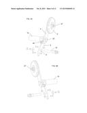 Retractable wheel system for snowmobile ski diagram and image