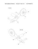 Retractable wheel system for snowmobile ski diagram and image