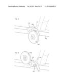 Retractable wheel system for snowmobile ski diagram and image