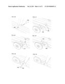 Retractable wheel system for snowmobile ski diagram and image