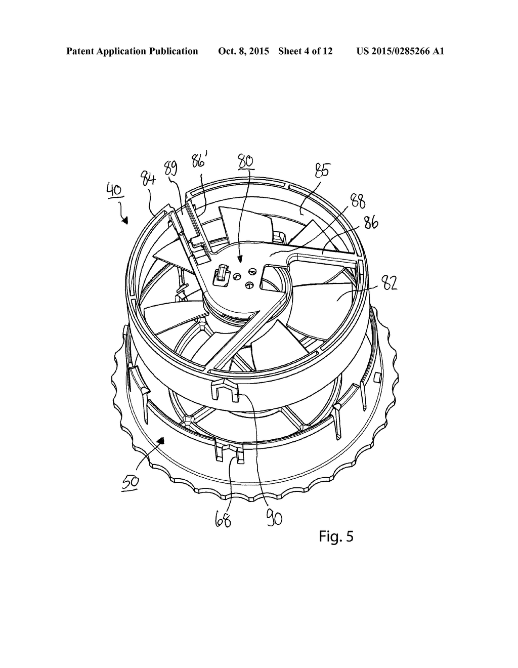 FASTENING DEVICE FOR FASTENING A VENTILATION ARRAY TO A SEAT - diagram, schematic, and image 05