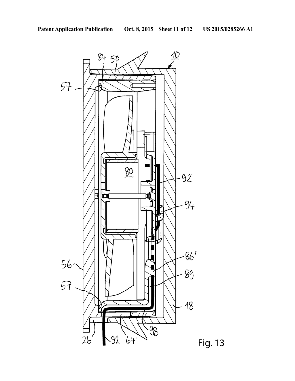 FASTENING DEVICE FOR FASTENING A VENTILATION ARRAY TO A SEAT - diagram, schematic, and image 12