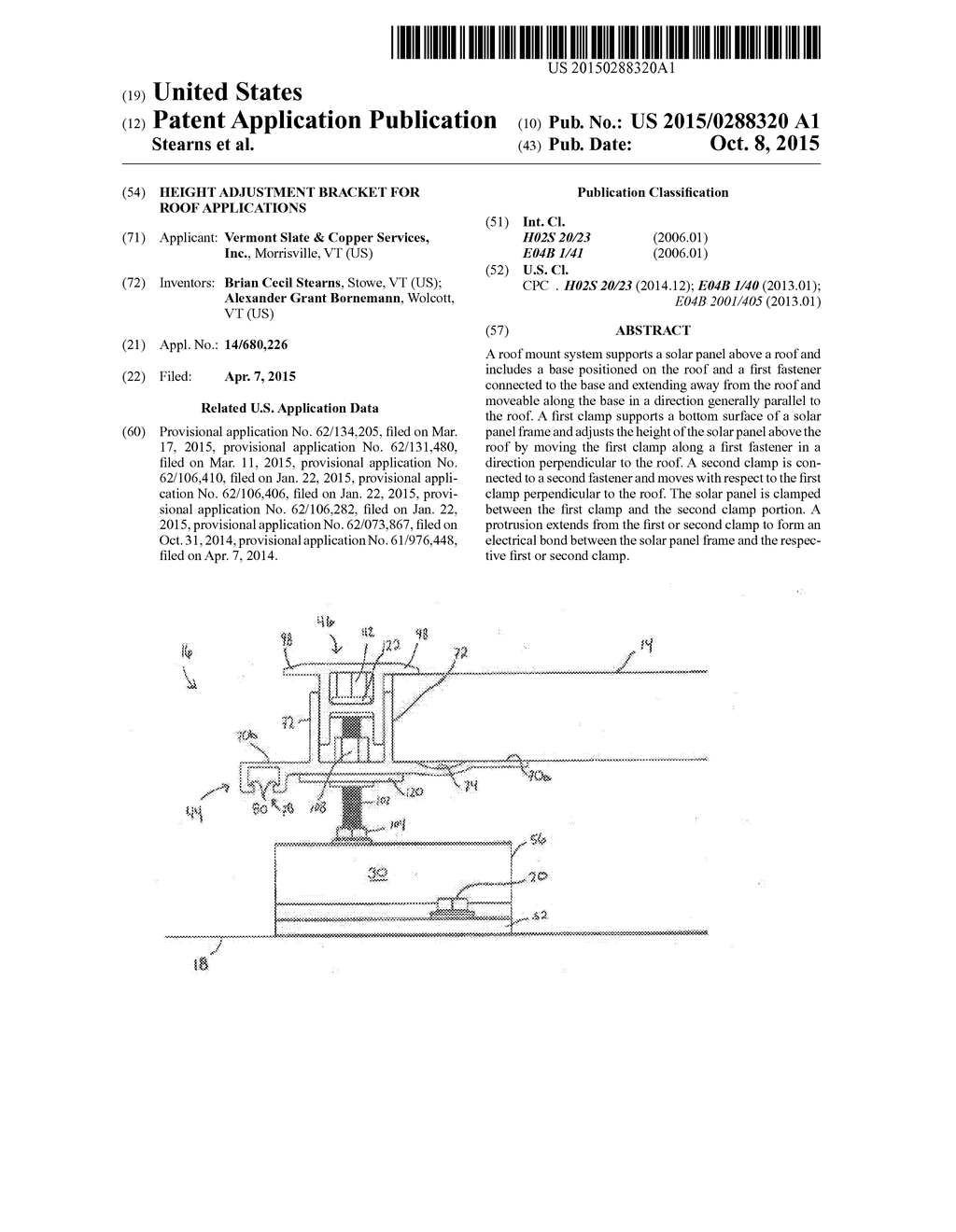 HEIGHT ADJUSTMENT BRACKET FOR ROOF APPLICATIONS - diagram, schematic, and image 01