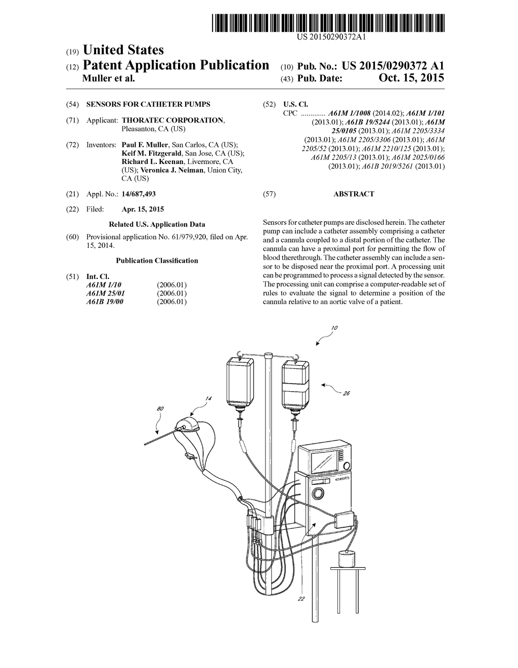 SENSORS FOR CATHETER PUMPS - diagram, schematic, and image 01