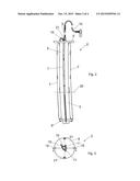 TEMPLATE FOR CENTERING ROLLERS AT THE FOOT OF AN INGOT MOLD diagram and image