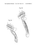 RAZOR WITH ATTACHED SHAVING AID diagram and image