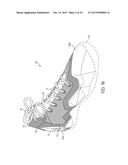 FOOTWEAR UPPER COMPONENTS HAVING CONTOURED FOAM REGIONS AND METHODS OF     FORMING SUCH COMPONENTS diagram and image