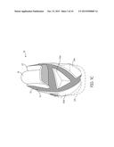 FOOTWEAR UPPER COMPONENTS HAVING CONTOURED FOAM REGIONS AND METHODS OF     FORMING SUCH COMPONENTS diagram and image