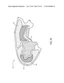 FOOTWEAR UPPER COMPONENTS HAVING CONTOURED FOAM REGIONS AND METHODS OF     FORMING SUCH COMPONENTS diagram and image