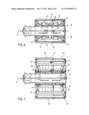 DEVICE FOR THE PRODUCTION OF TREAD OF A TIRE CASING diagram and image