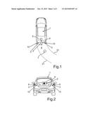 METHOD FOR DETECTING AN OBJECT IN AN ENVIRONMENTAL REGION OF A MOTOR     VEHICLE BY MEANS OF A CAMERA SYSTEM OF THE MOTOR VEHICLE, CAMERA SYSTEM     AND MOTOR VEHICLE diagram and image