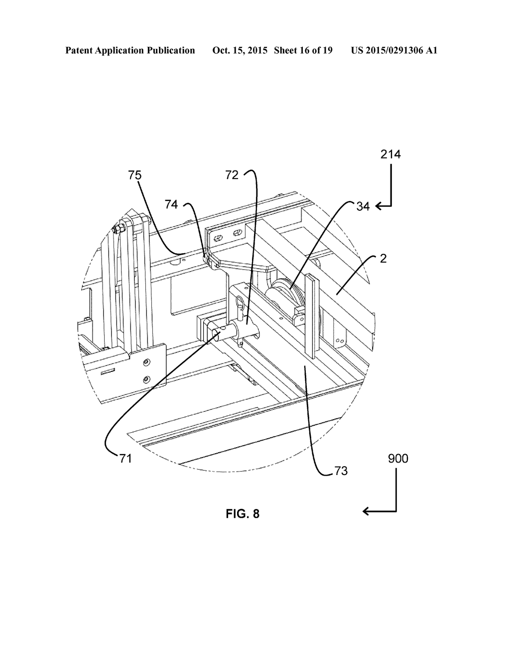 APPARATUS INCLUDING CLAMP ASSEMBLY AND PALLET-RECEIVING ASSEMBLY - diagram, schematic, and image 17