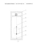 SPECIFIC ELEVATOR ANTI-FALL BUFFER BASED ON FLEXIBLE GUIDANCE diagram and image