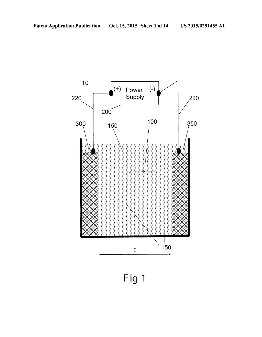 ELECTROLYTIC SYSTEM AND METHOD FOR FILTERING AN AQUEOUS PARTICULATE     SUSPENSION - diagram, schematic, and image 02