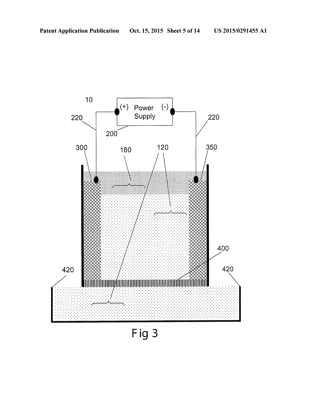 ELECTROLYTIC SYSTEM AND METHOD FOR FILTERING AN AQUEOUS PARTICULATE     SUSPENSION - diagram, schematic, and image 06