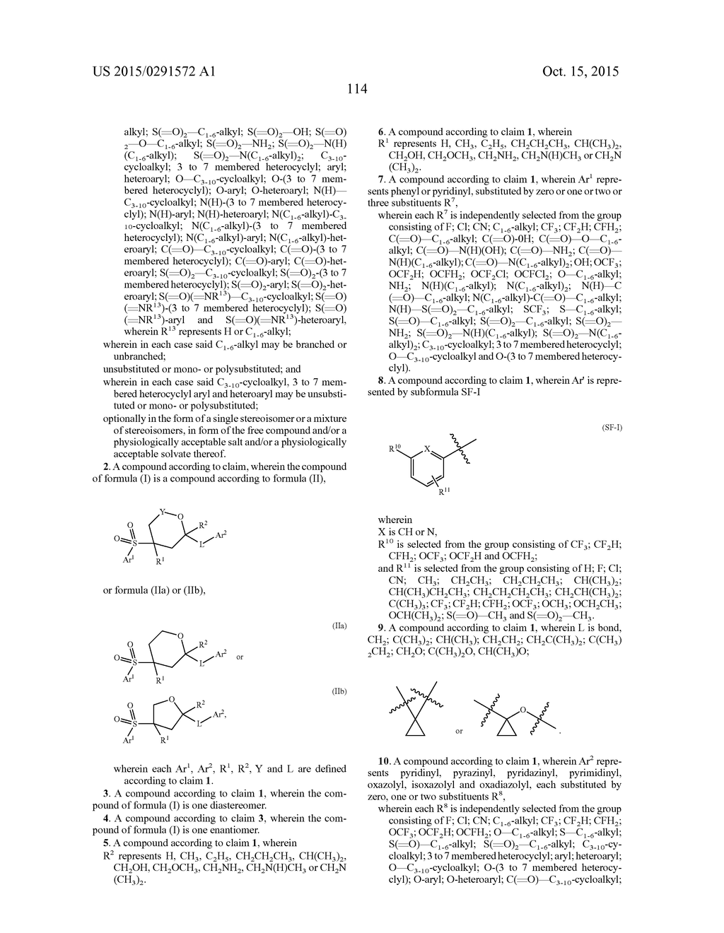 HETEROARYL SUBSTITUTED HETEROCYCLYL SULFONES - diagram, schematic, and image 115